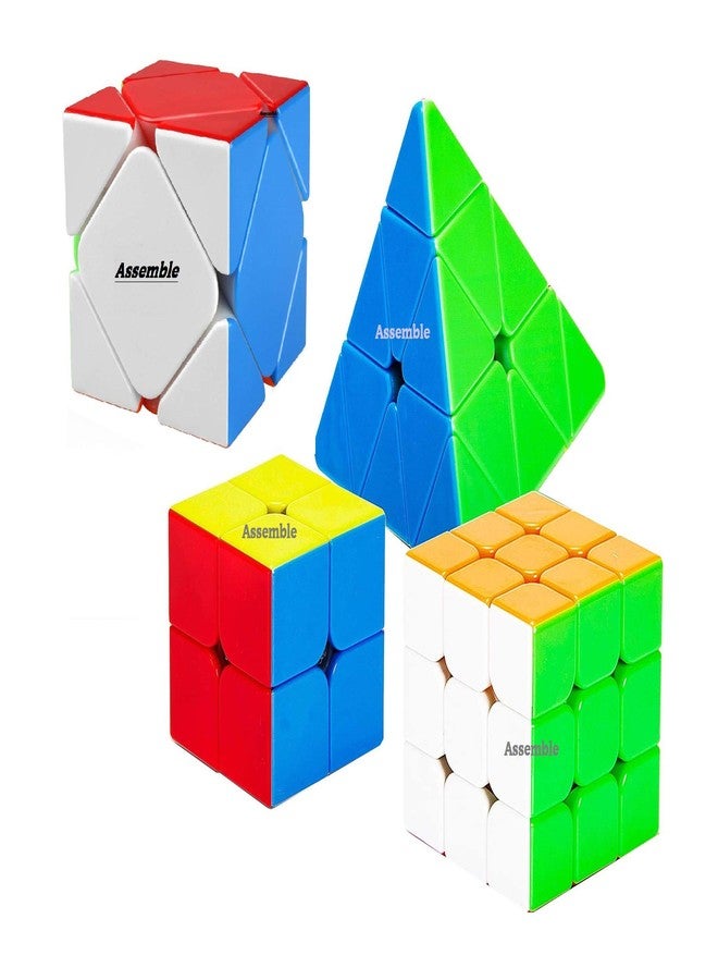 اسمبل مجموعة مكعبات أحجية مثلثية وهرمية 2x2 و 3x3 و 4x4 و 5x5 (2x2 3x3، 4x4، 5x5 هرمي، SKEWB) - Image 1